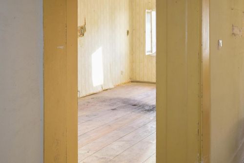 Baldachin und Laibung einer älteren Doppeltür