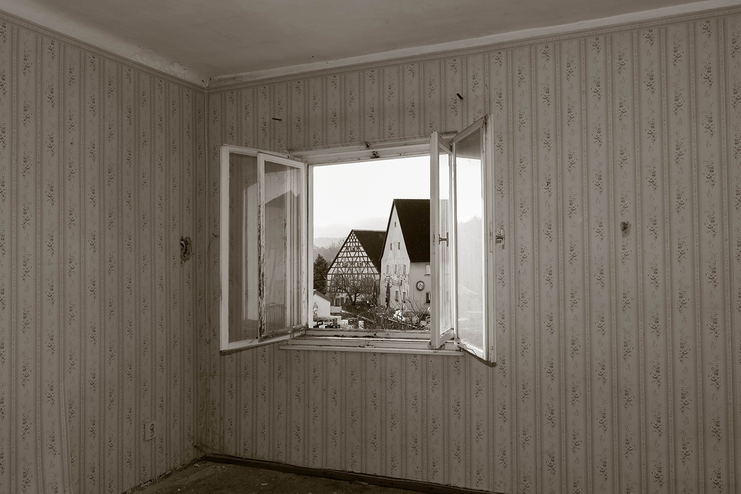 Stube im 1. OG des weißen Schwanen: Ausblick Richtung Bahnhofsstraße 1